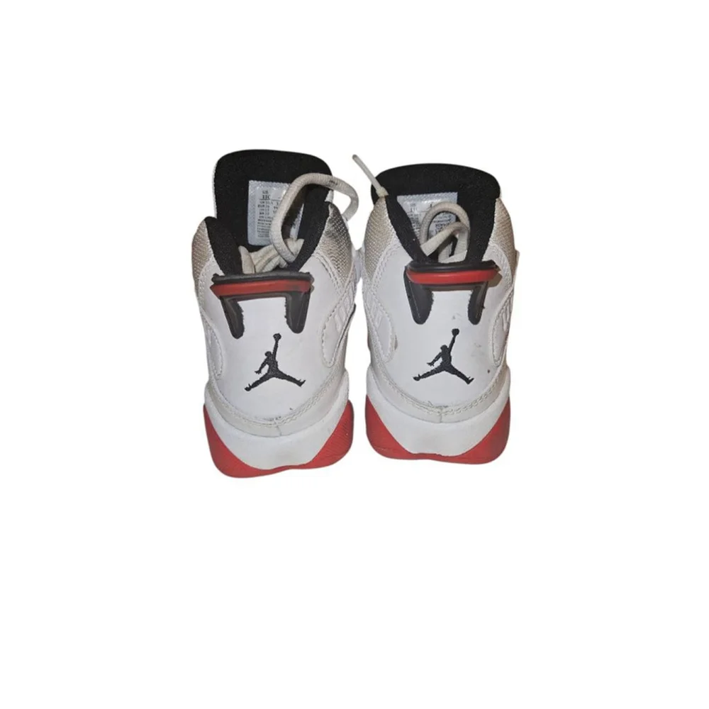 Nike Jordan 6 Rings Sneakers Toddler Boys Size 11C White Red